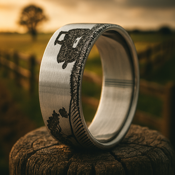 Farmer Tractor Scene Ring