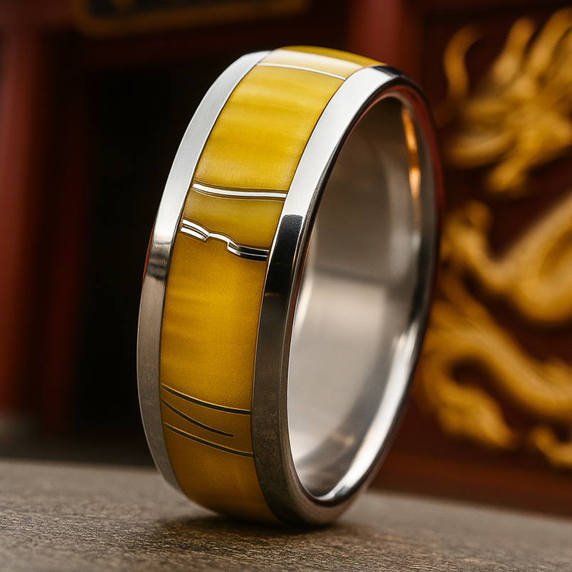 Golden Dragon – Boone Titanium Rings