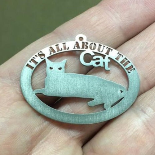All About the Cat Titanium Pendant – Boone Titanium Rings