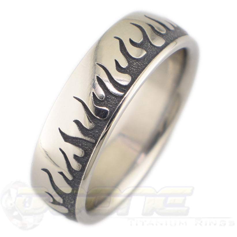 Flames – Boone Titanium Rings