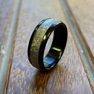 Black Zirconium with Meteorite Inlay