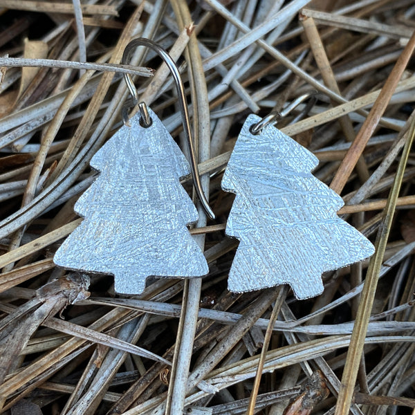 Meteorite Christmas Tree Earrings