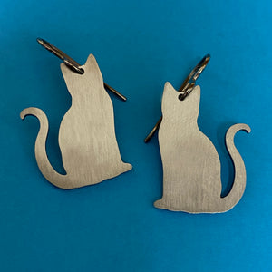 Titanium Cat Earrings