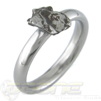 meteorite rock on a dome profile ring