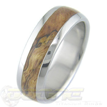 Red Oak Burl – Boone Titanium Rings