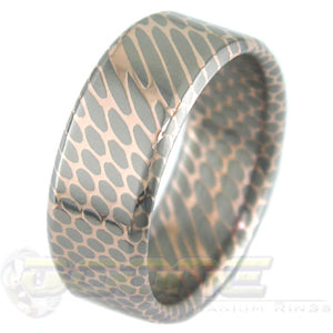 SuperConductor Flat with Bevels Ring in 8mm Width