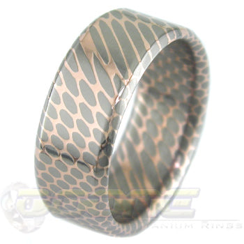 SuperConductor Flat with Bevels Ring in 8mm Width